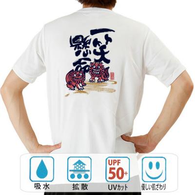 おもしろtシャツ ドライ 和柄 元祖豊天商店 お笑いの神様後輪！何があっても負けずに笑って頑張ろう。 一笑懸命 半袖