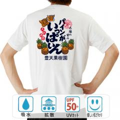 おもしろtシャツ ドライ 和柄 元祖豊天商店 太陽の甘みがつまった パインがいっぱいん 半袖