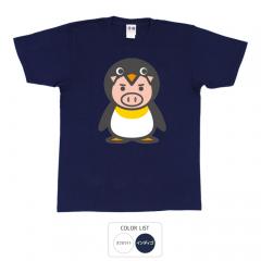 おもしろtシャツ 和柄 開運 元祖豊天商店 ペンギンなの豚なの？ ペンギン美豚 Tシャツ 半袖 美豚 B01